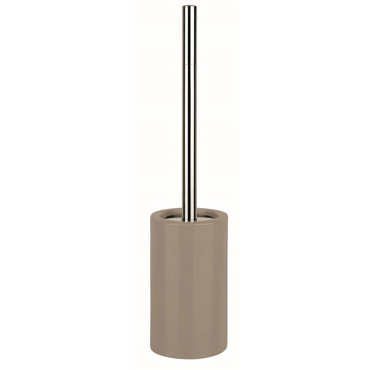 Spirella "Tube" WC Bürste Toilettenbürste Klobürste WC Garnitur aus Porzellan Taupe