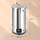 thumbnail of Mundschenk 3XL Maischekessel Bierbrauanlage 3.000 W 9 Programme 65 l Silber-Metallic