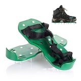 thumbnail of Relaxdays Rasenlüfter Schuhe, je 13 Nägel, Vertikutierer, Nagelschuhe Rasen, Estrichschuhe, BT: 32,5x15 cm, schwarz/grün