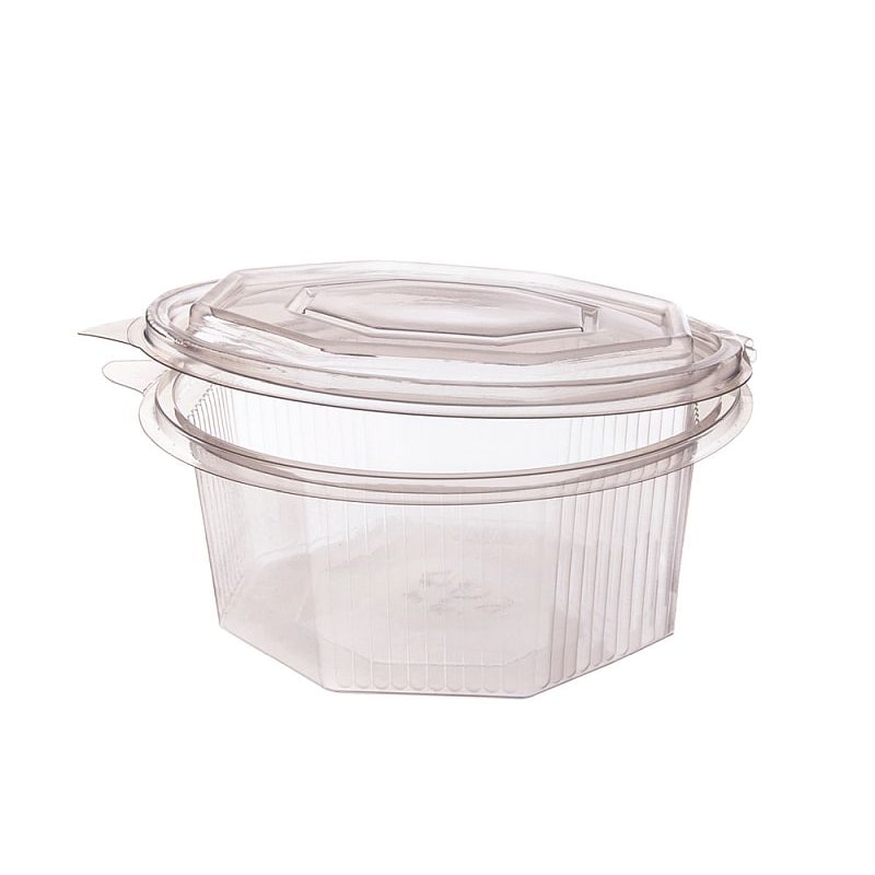 100x Haushaltsboxen PP 750 ml 8-eckig mit anhängende