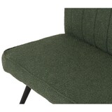 thumbnail of Sitzbank | HxBxT 90x160x60cm | Sitzhöhe 48cm | Rückenlehne Stoff/Textil Bouclé Metall 160cm | Grün | Esszimmerbank Bank Polsterbank