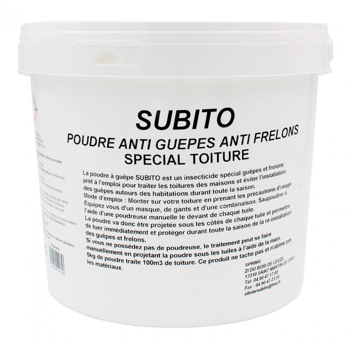 SUBITO Poudre Anti Guêpes/frelons Special Toiture 5 Kg spguepe5