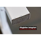 thumbnail of bümö Meetingpoint Industrial Look, Bistrotisch eckig 175 x 68 cm, Stehtisch Holz-Platte, Bartisch Asteiche, Gestell aus Metall natur, Buffettisch,