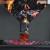 thumbnail of MF - Barbacoa de Obra Prefabricada para Leña y Carbón Modelo Pan America Plus XL  (Gris, Naranja - 120 x 70 x 220 cm) REF: 3550/1 - Uso en Exteriores