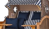 thumbnail of Strandkorb Komplettset - bene living - Königssee Teak Bullauge - PE grau - Modell 518 - inkl. Liftersystem