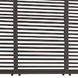 thumbnail of Set van 3 aluminium panelen voor pergola HWC-L46, terrasoverkapping, paneelmodule met lamellen, 204x271cm ~ antraciet