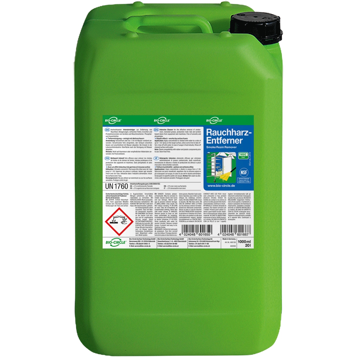 Rauchharz-Entferner, Kunststoff-Kanister 20 l