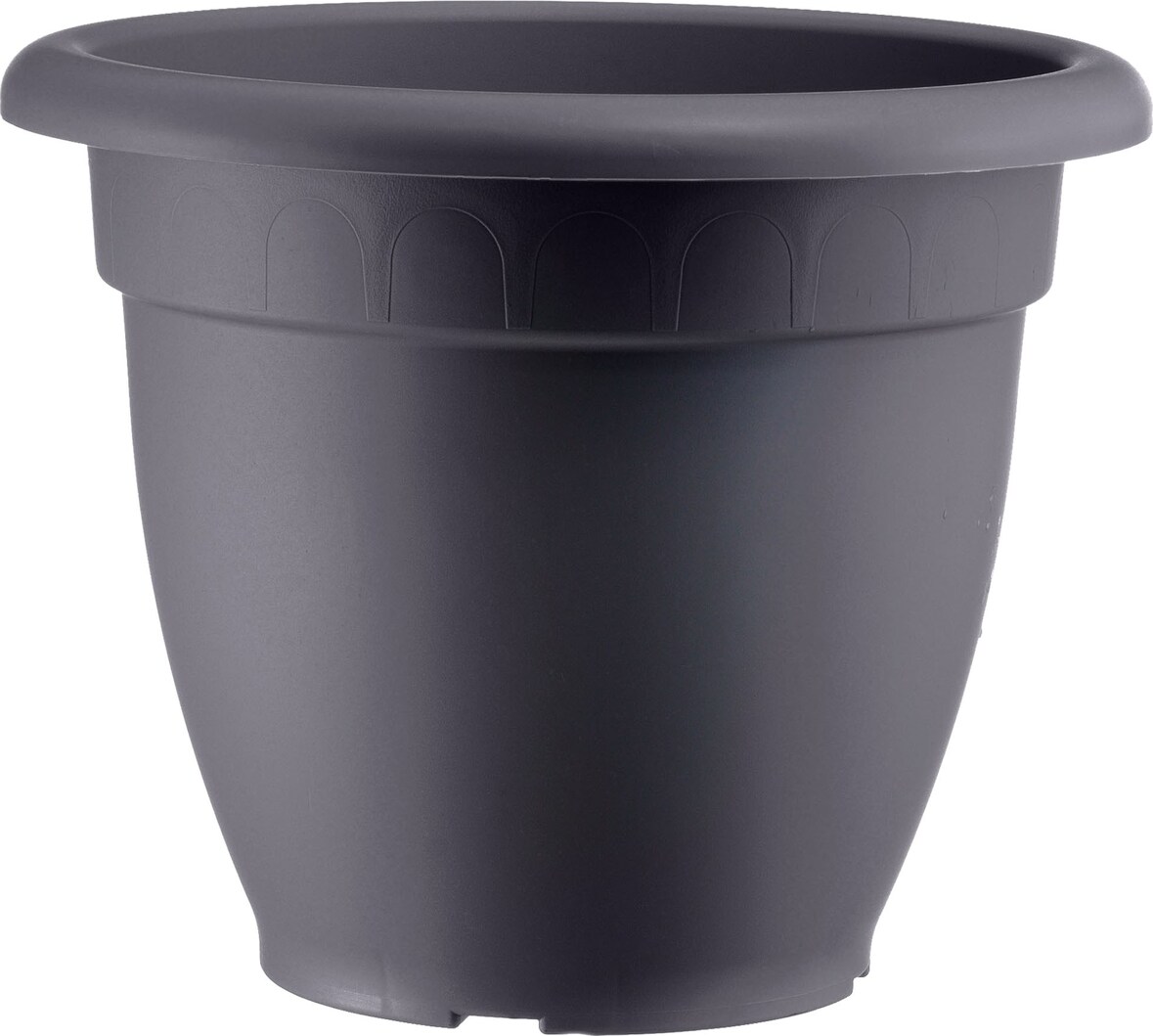 ArtPlast - Glockenförmiger Blumentopf 2,4L Ø20x16 cm in Farbe Anthrazit - CAMPANA-Kollektion
