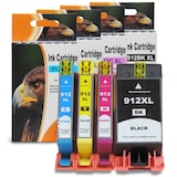 thumbnail of D&C HP 912XL Kompatible Tintenpatronen 4er-Set für HP OfficeJet Pro 8012