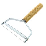 thumbnail of Draad kaassnijder - Kaasmes - Kaasschaaf - 10 cm 10 x 17 cm RVS/Hout