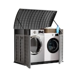 thumbnail of Cache Poubelles 2 portes Gris - Tri sélectif Extérieur - Abri Poubelle Design pour Terrasse et Jardin 1500L INTEC