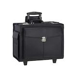 thumbnail of Alassio Trolley Aktenkoffer Pilotenkoffer Businesskoffer schwarz mit Fächertasche ROCCA II 45034