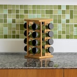 thumbnail of WellHome - Porta-tempero giratório para 16 especiarias em bambu