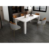 thumbnail of SalesFever eettafel uitschuifbaar | 120-240 x 80 cm | MDF wit hoogglans gelakt | B 120 x D 80 x H 76 cm