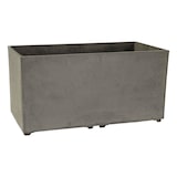 thumbnail of Jardinière Extérieure Grise Anthracite 100L 80x40cm - Pot de Fleurs Rectangulaire en Plastique Recyclé - Design Italien ARTPLAST