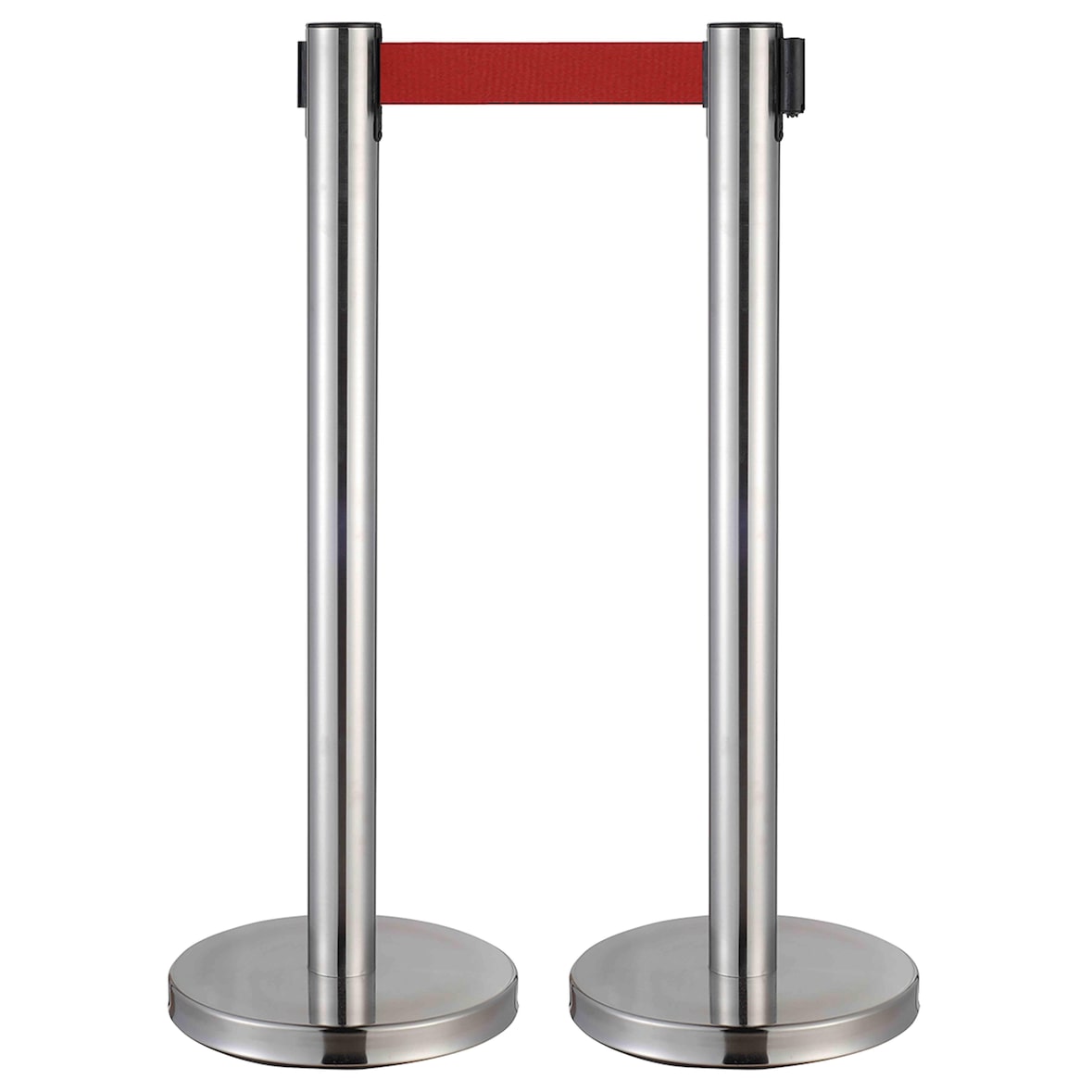 Poteaux de guidage à sangle chromé