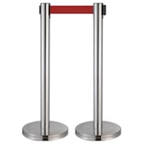 thumbnail of Poteaux de guidage à sangle chromé