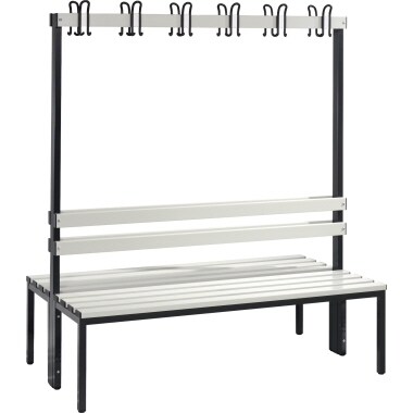 C+P Garderobenbank  8051200S10022 1650x1500x756mm sgr/lgr