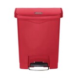 thumbnail of Frontaler Tretabfalleimer Rubbermaid Slim Jim rot 30L Polyethylen30425 x271x536mm RUBBERMAID