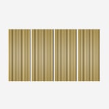 thumbnail of 4 x pannelli decorativi da parete in legno effetto dorato 120x60cm Tabb-GO-PFA12060GO