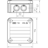 thumbnail of OBO Bettermann Kabelabzweigkasten T 60 RW 2007525