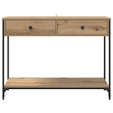 thumbnail of Table console avec tiroir Chêne artisanal 100 x 34,5 x 75 cm Modèle Nuit