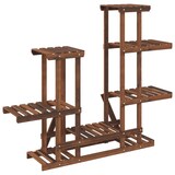 thumbnail of Helloshop26 - Bloemenstandaard/plantenstandaard 95 x 25 x 96 cm massief vurenhout bruin 02_0045221