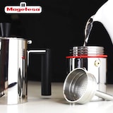 thumbnail of Magefesa Nova Capri - Cafetera Italiana de 4 Tazas, Acero Inoxidable 18/10, Para Todo Tipo de Cocina, Inducción, Limpieza Fácil, Café, Moka