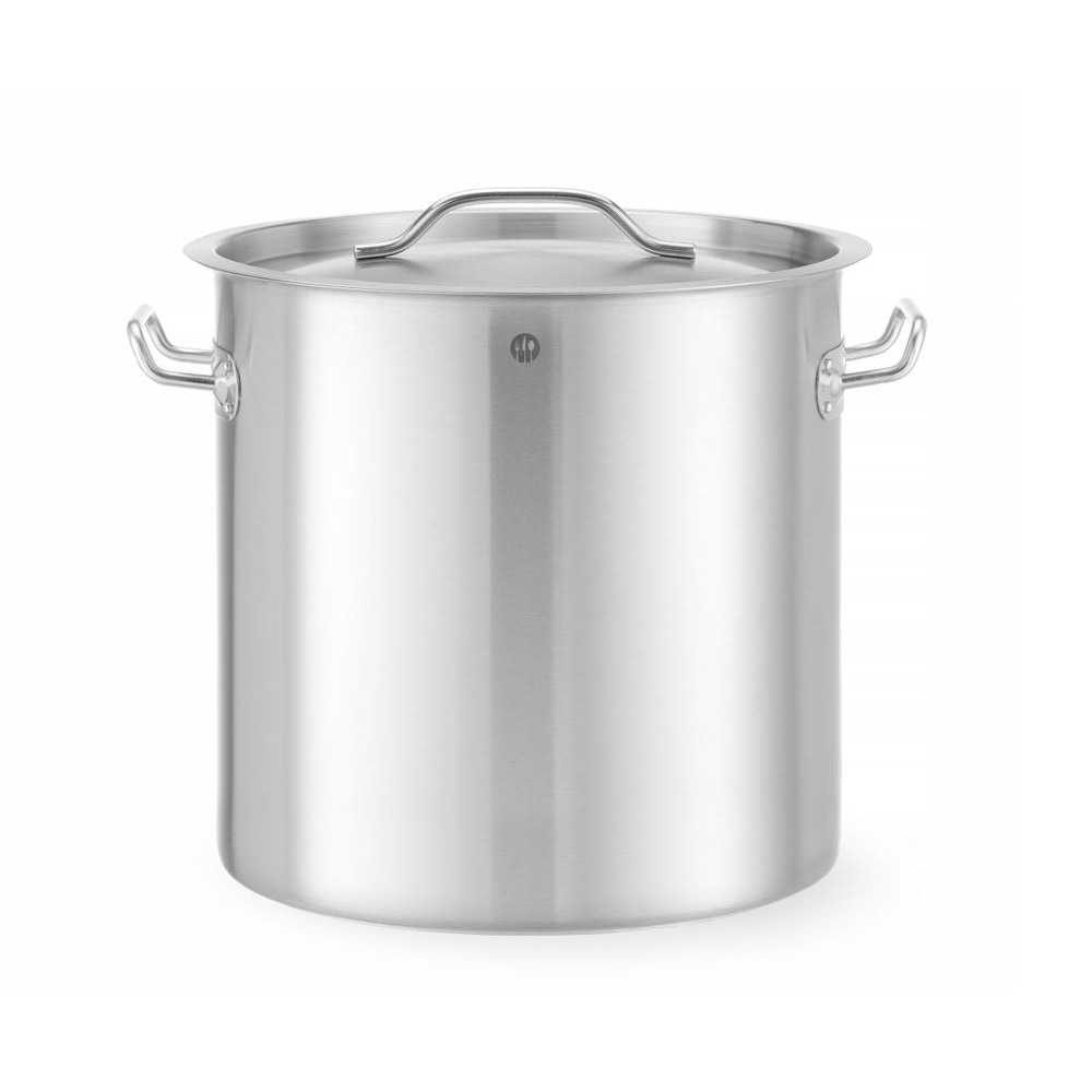 HENDI Kookpan hoog - met deksel, Budget Line, 21L, ⌀300x(H)300mm