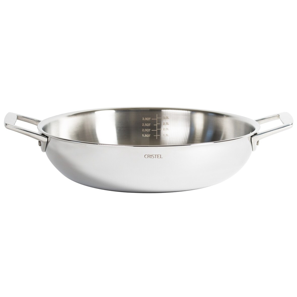 Plat sautoir en inox, 2 anses  Ø24cm