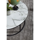 thumbnail of Runder Couchtisch Marmor-Optik, Modernes Design, 80 cm Durchmesser. 80x80x40 cm | Kadima Design