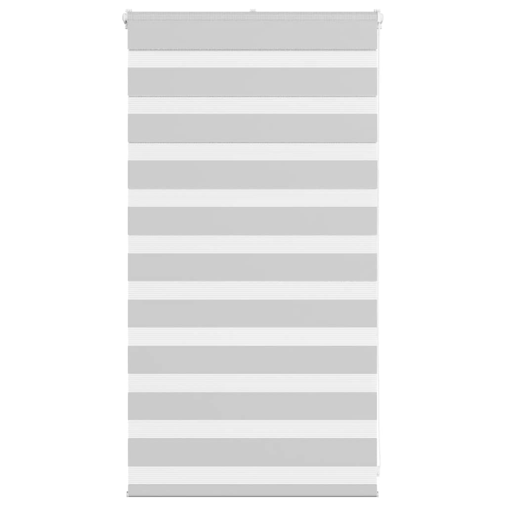 vidaXL Doppelrollo Hellgrau 80x100 cm Stoffbreite 75,9 cm Polyester