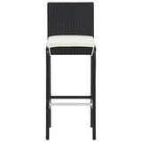 thumbnail of vidaXL 7-tlg. Gartenbar-Set Schwarz Massivholz Akazie und Poly Rattan