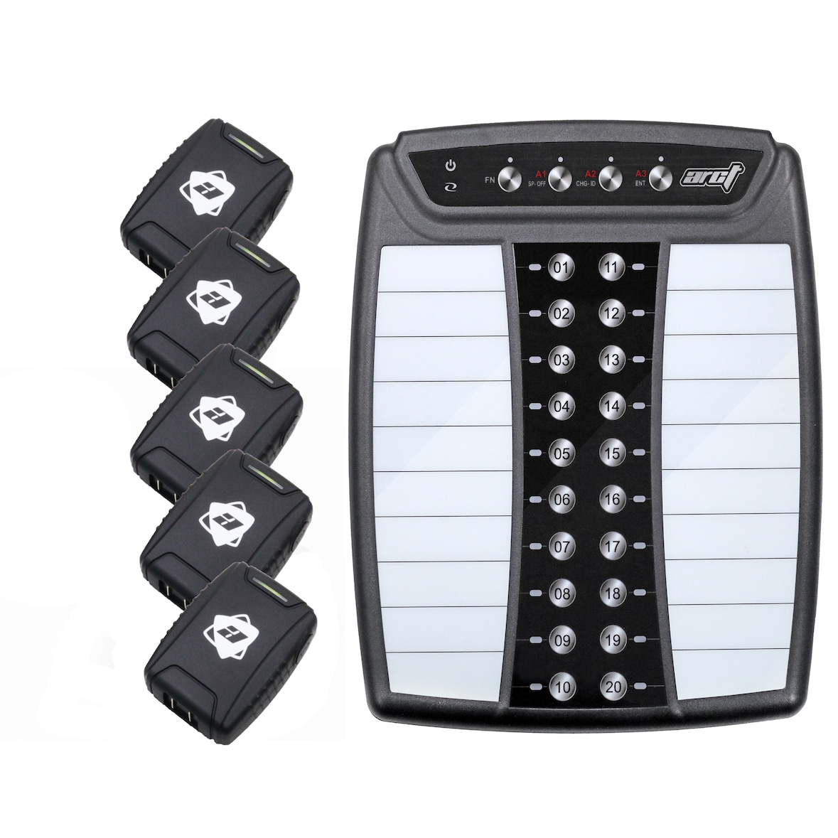 Pack complet 5 Bipeurs Serveur clip ceinture ARCT