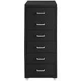 thumbnail of tectake Cajonera con ruedas 41x28x69cm  Negro