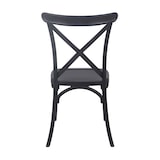thumbnail of Silla apilable de plástico negro