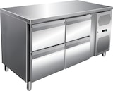 thumbnail of Gastro Edelstahl Kühltisch Kühltheke 4 Schubladen 314 L -2/+8°C