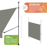 thumbnail of Wasabi - Toldos Exterior Terraza Cityline Gris 3x1,2m - Toldo Portátil sin Taladrar - Anti UV - Regulable - Resistente para Jardín, Balcón