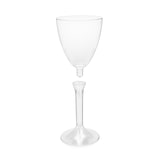 thumbnail of MONOUSO - Mehrweg Weinglas aus PS Fuß Transparent 180ml 2-teilig (20 Stück)
