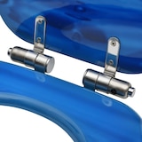 thumbnail of vidaXL Toilettensitz Soft-Close-Deckel MDF Blau Wassertropfen-Design