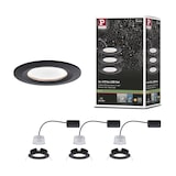 thumbnail of Paulmann Spot encastré LED 3-Step-Dim Nova Coin Kit de base fixe IP44 rond 78mm  Coin 3x6W 3x470lm 230V gradable 2700K Noir mat 94474