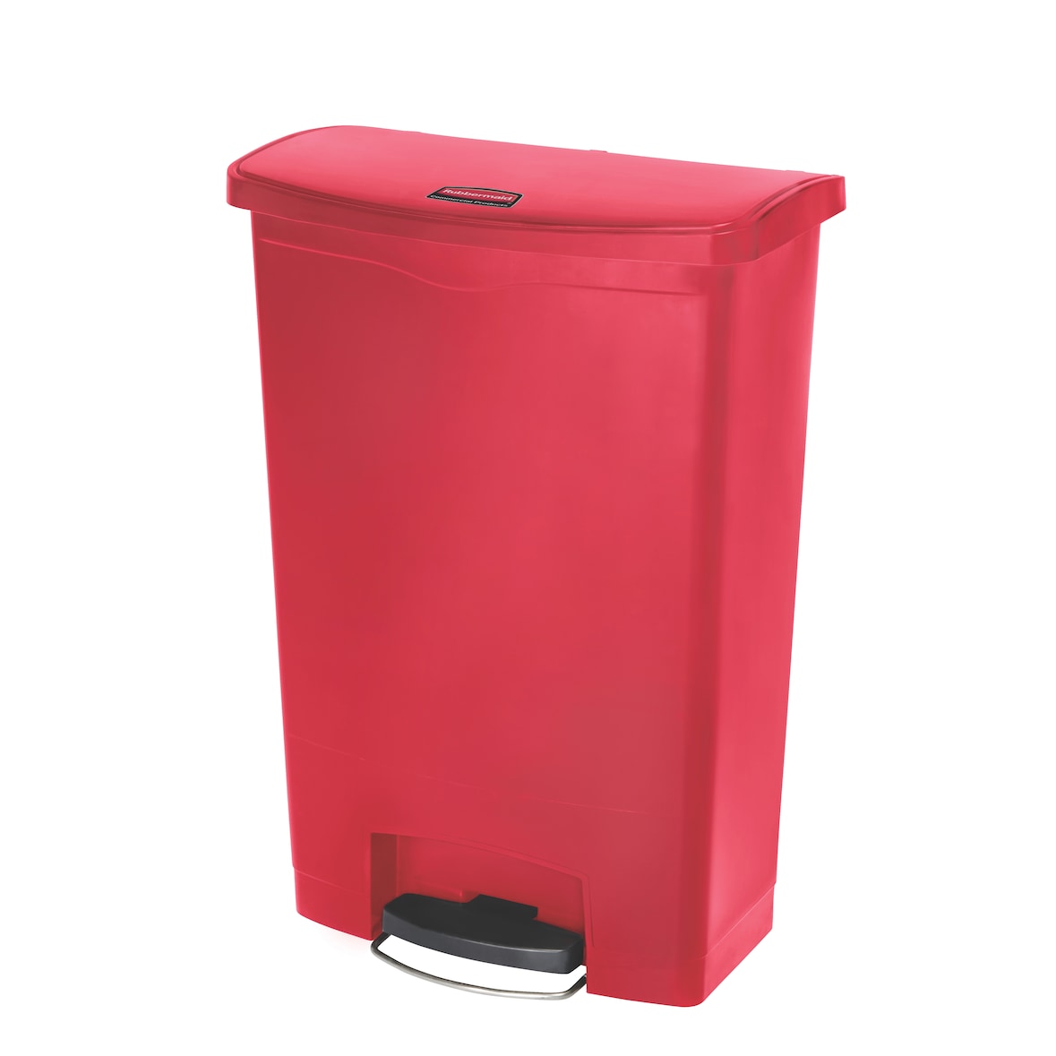 Rubbermaid Slim Jim Step On container Front Step kunststof 90 ltr - rood