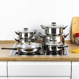 thumbnail of HI 21030 Edelstahl Kochtopf Topf Set 12tlg