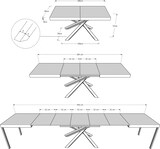 thumbnail of Ausziehbarer Tisch 90x180/440 cm Volantis Cemento Gestell 4/B