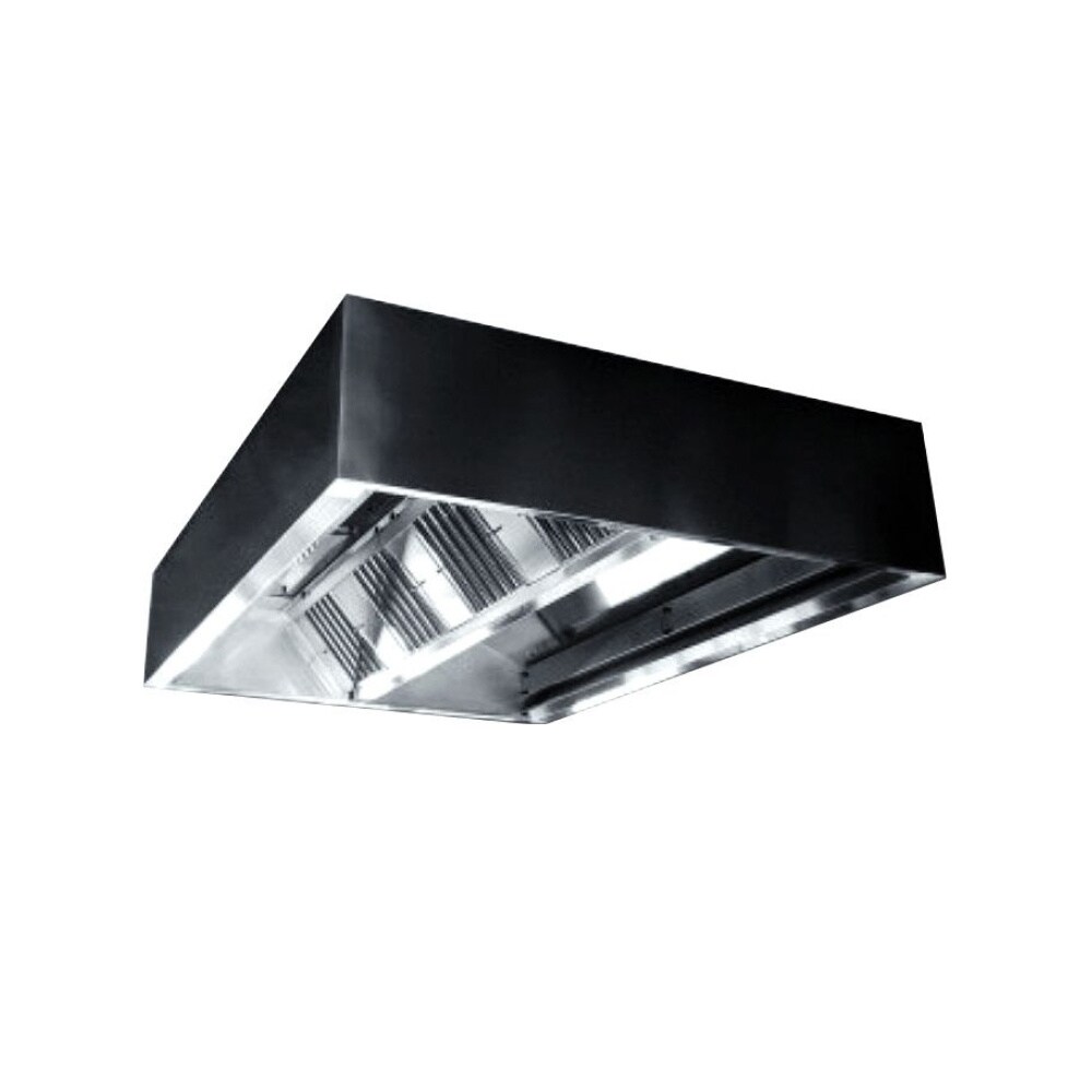 InoxAir Induktions-Deckenhaube, 2.800 x 2.000 x 500mm