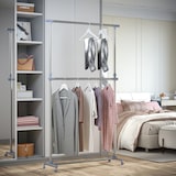 thumbnail of HOMCOM Stender Appendiabiti Regolabile in Acciaio Inox con 4 Ruote