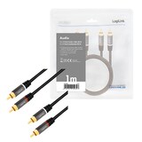 thumbnail of LogiLink Stereo Cinch Audio Kabel, 2 x 2 Cinch Stecker, 1m  1 Stück