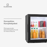 thumbnail of Brooklyn Minibar Mini-Kühlschrank 3 Temperaturen 30L 23 dB Glastür Schwarz