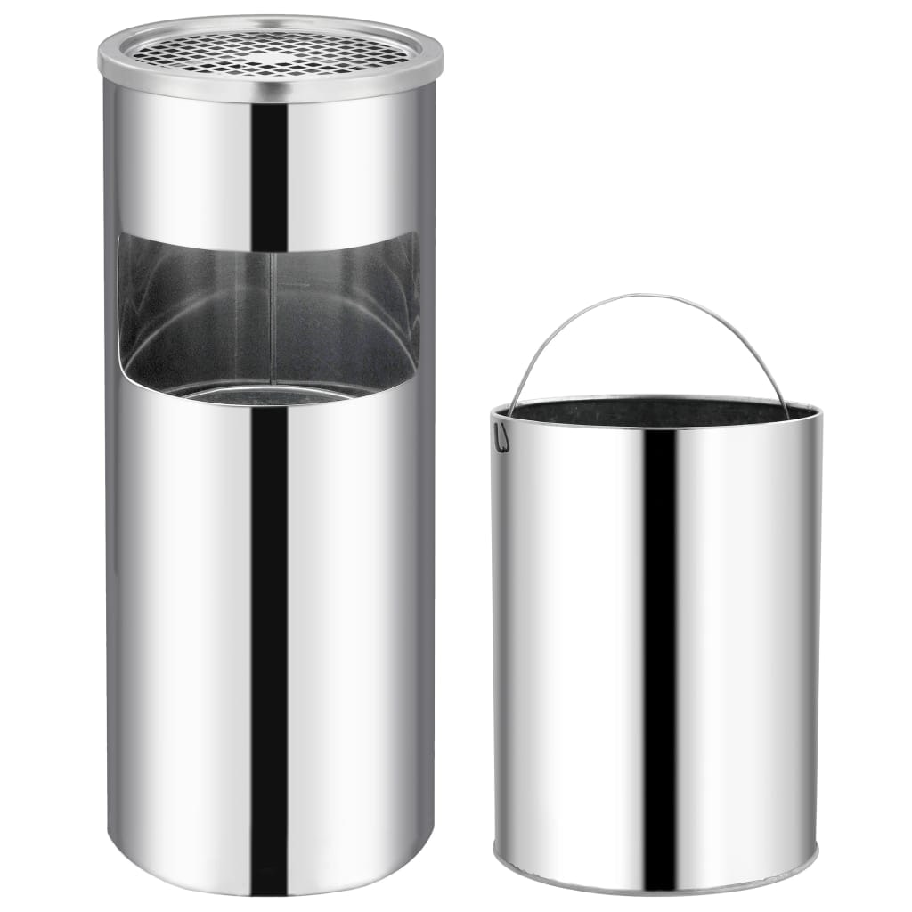 Helloshop26 - 30-liter roestvrijstalen hotelasbak 02_0006101