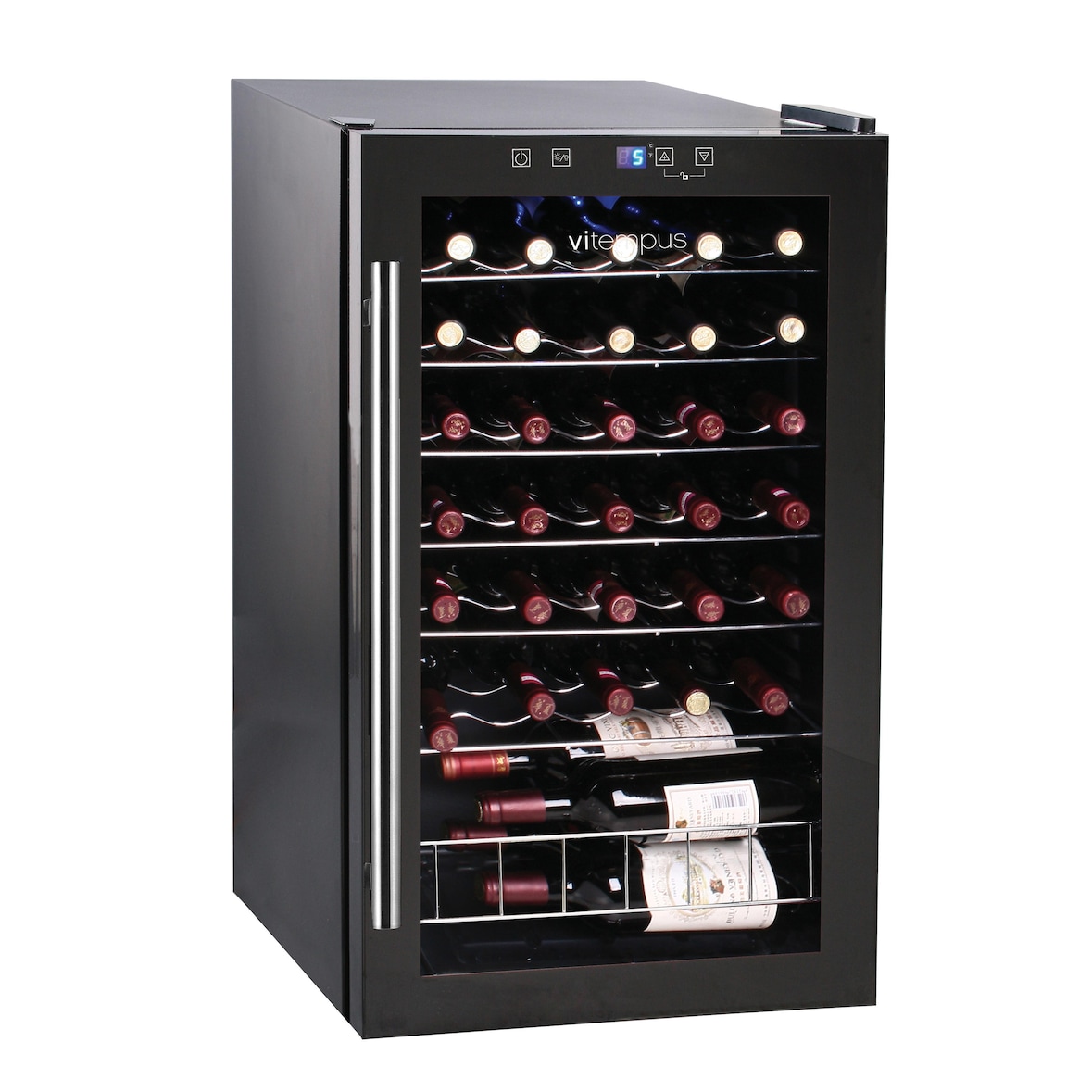 vi33 -  vinoteca VITEMPUS para 33 botellas color negro